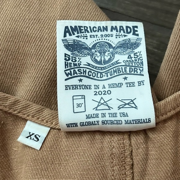 Jungmaven Button Front Jumper in Coyote Tan Sz XS - Picture 11 of 11